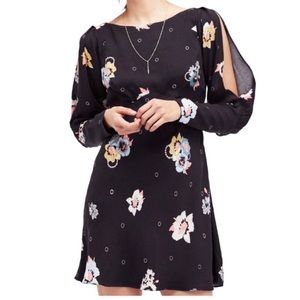 Free People NWT floral dress long sleeves